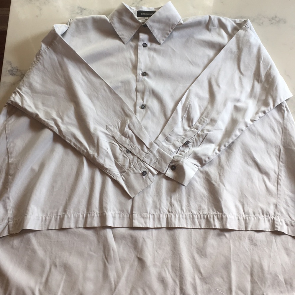 Eskandar Light Cotton Button Down